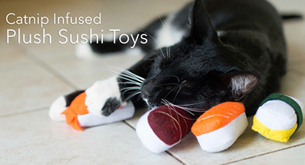 sushi cat toys