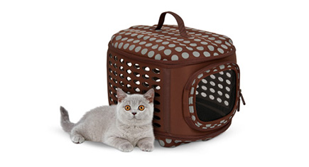 Round cat outlet carrier