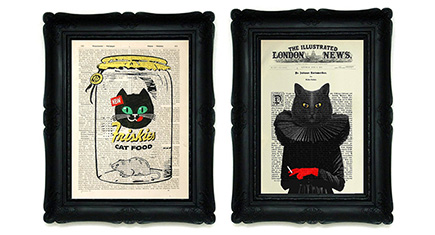 Cat Art Prints by Jaroslav Seibert