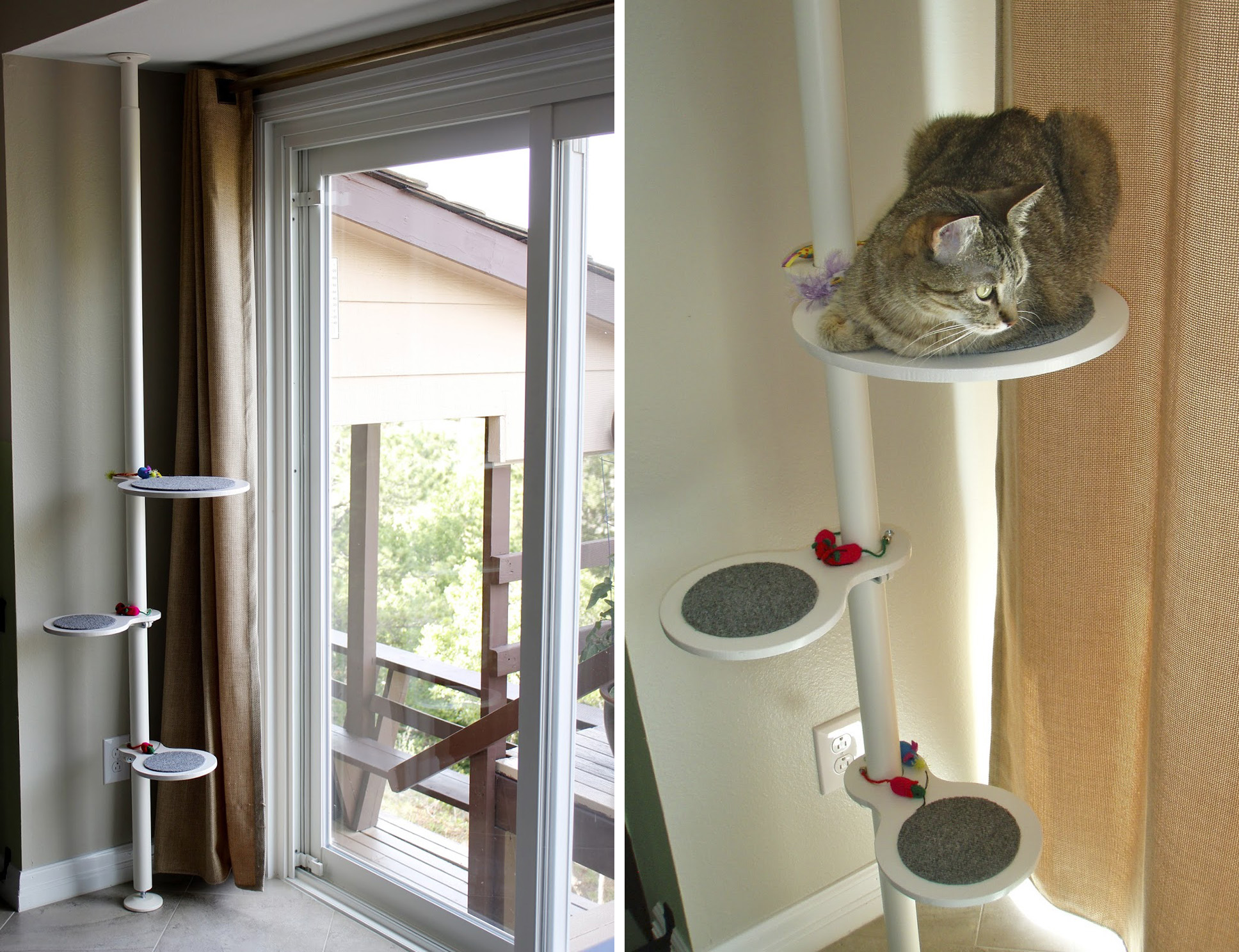 полка для кошки на балконе