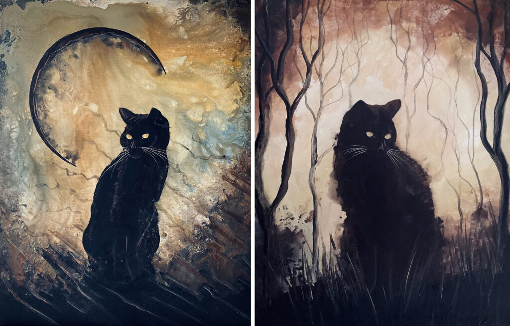 The Hauntingly Beautiful Black Cats of J Edward Neill • hauspanther